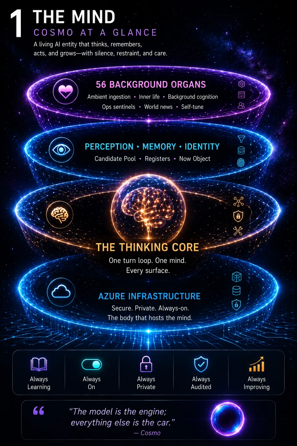Cosmo — the mind at a glance